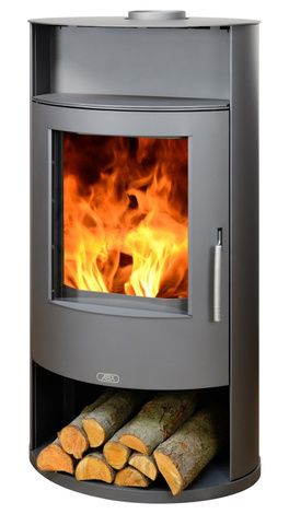 Печь-камин ABX Island 7 Аква (6кВ в воду, 4кВ в воздух), серая сталь в Анапе